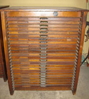 Antique HAMILTON MFG. CO. Printers Cabinet Ex. Cond